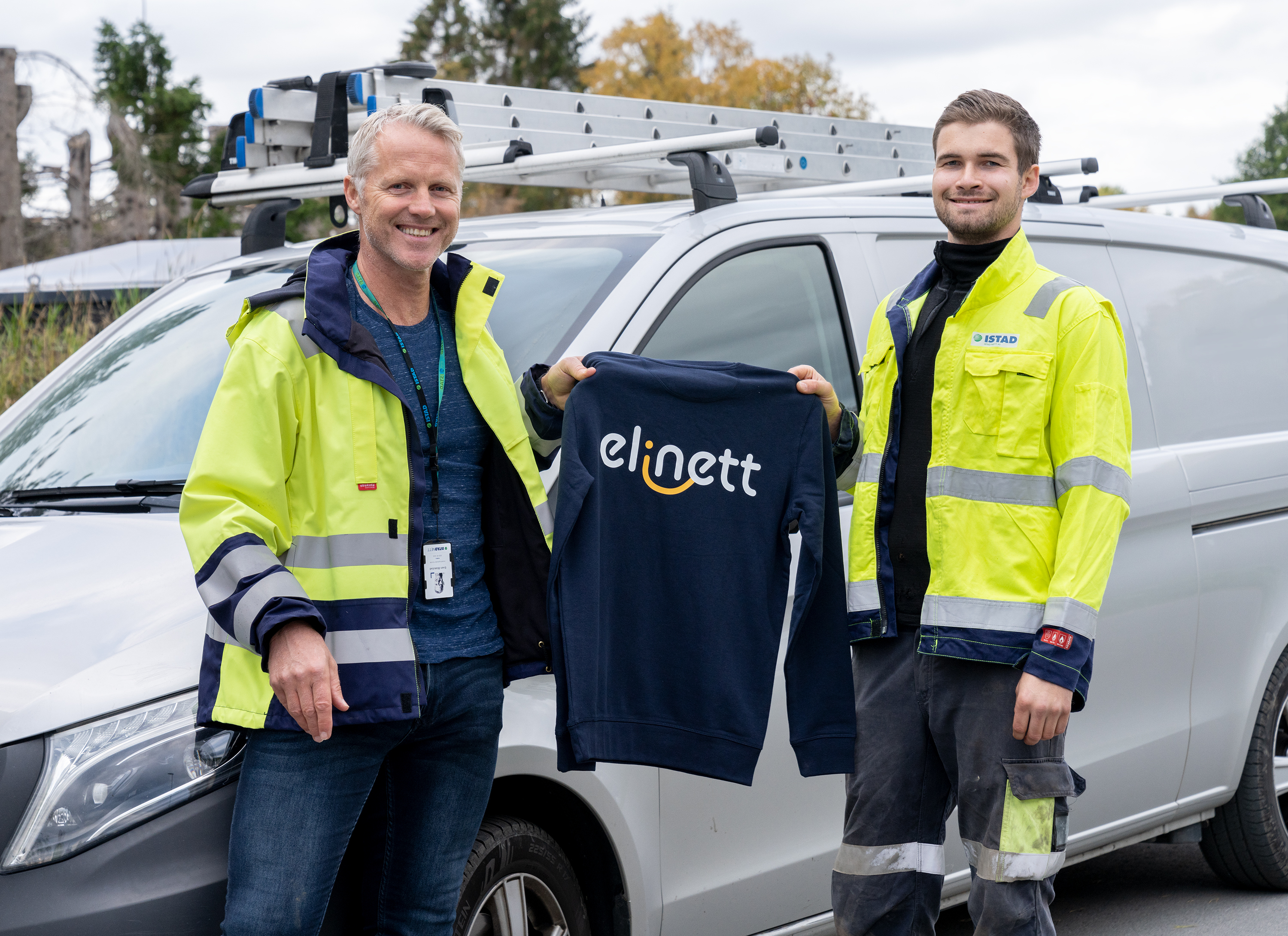 Bilde av Even Blakstad fra tidligere annledning, Her avbildet sammen med montør Arnet Nautnes. foto: TIBE/Jens Holsbøvåg Lyngstad