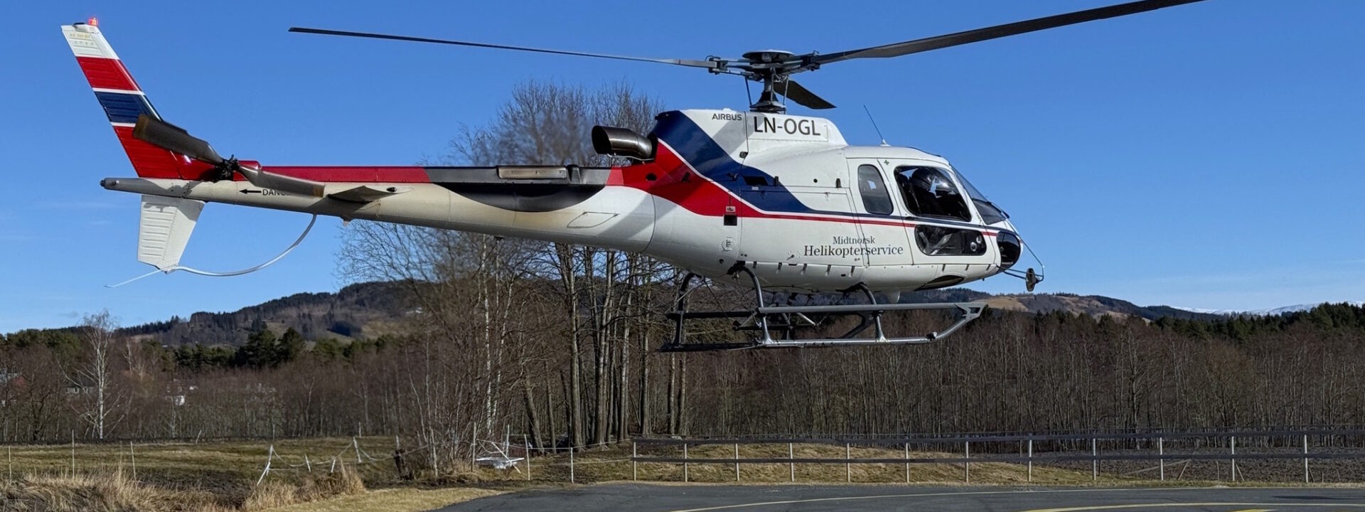 Helikopter linjebefaring Midtnorsk Helikopterservice